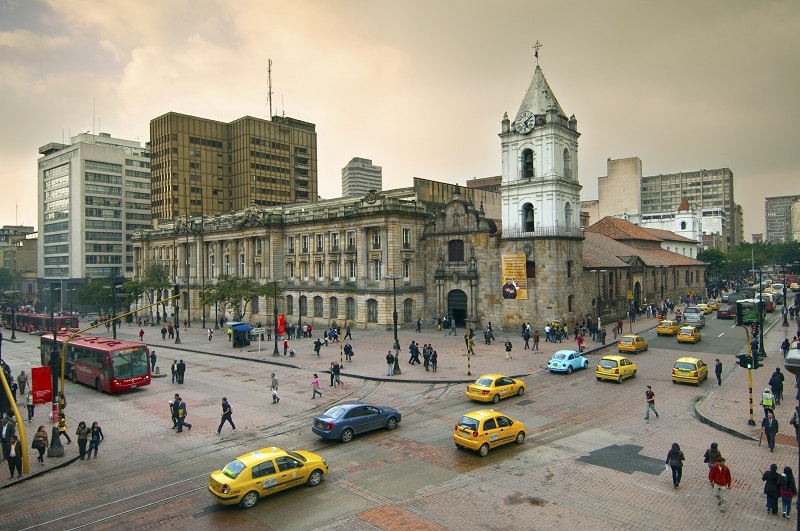 Cidade Bogotá na Colômbia
