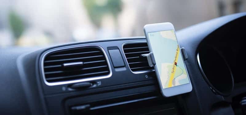 GPS no celular - carro