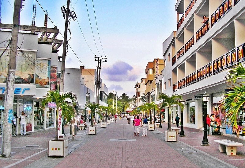 Rua em San Andrés