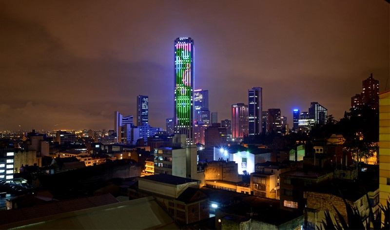 Mirante da Torre Colpátria em Bogotá