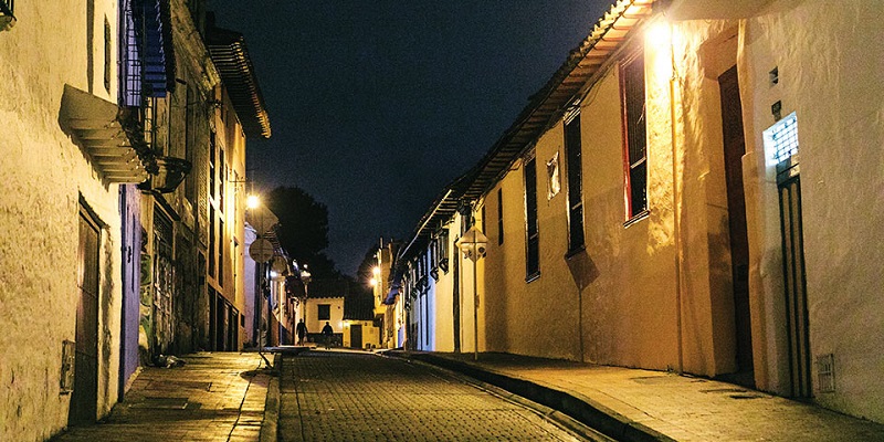 Bogotá no período noturno