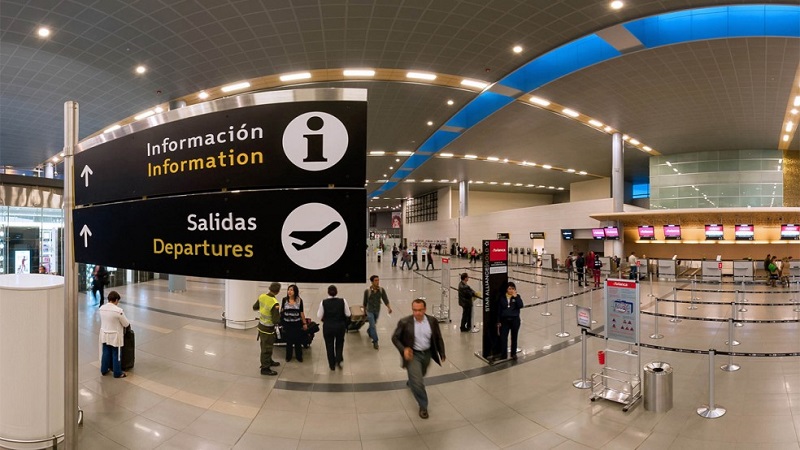 Aeroporto de Bogotá - Área interna