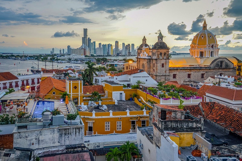 Cidade de Cartagena na Colômbia