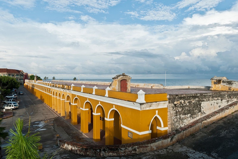 Las Bóvedas em Cartagena visto de cima