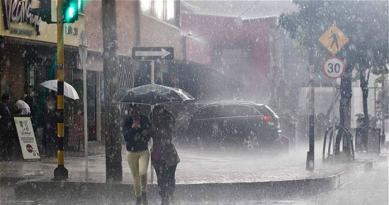 Chuva forte em Bogotá