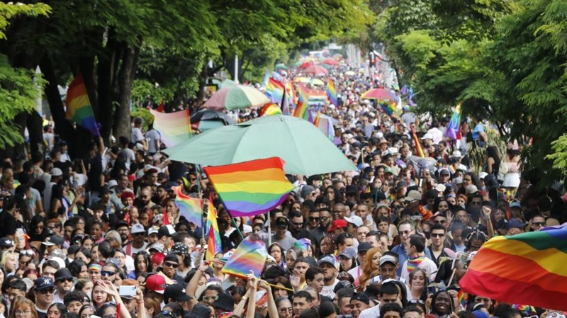 Passeata do Medellín Pride em Medellín