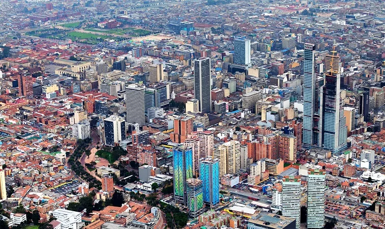 View of downtown Bogota from Monserrate