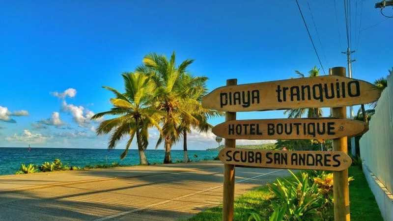 Andar de carro em San Andrés