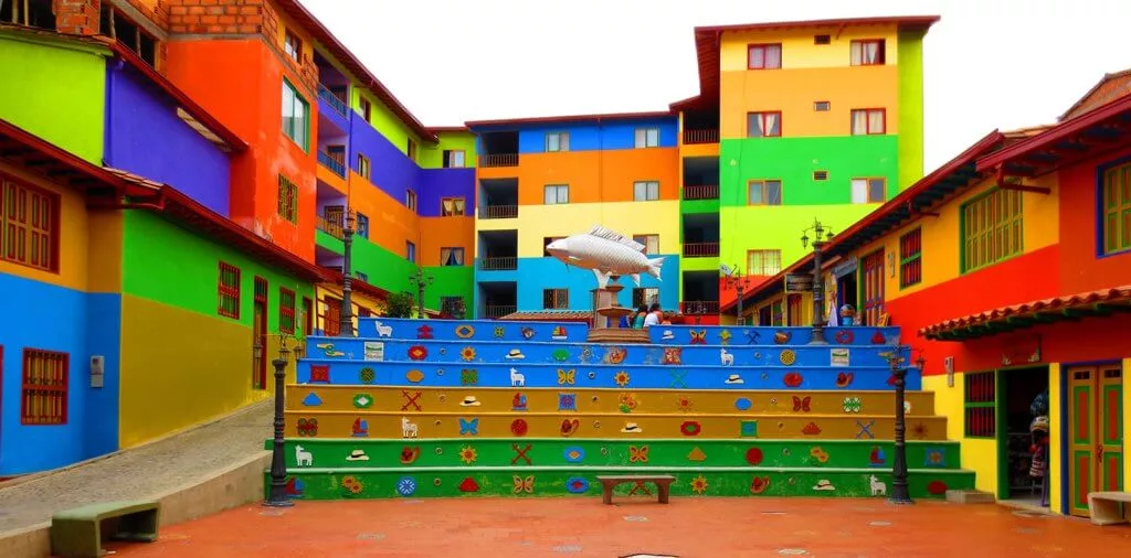 Escadaria de Medellín, na Colômbia