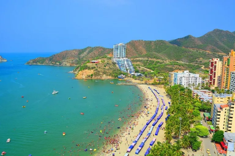 El Rodadero em Santa Marta na Colômbia