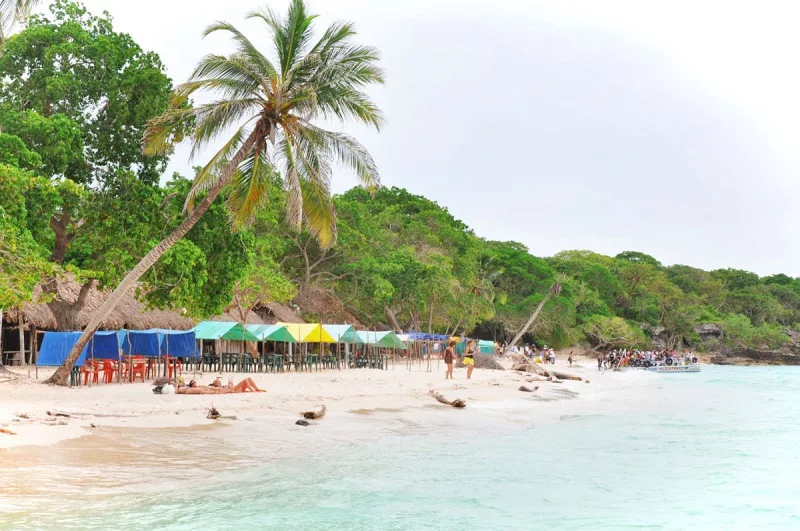 Praia Blanca em Cartagena